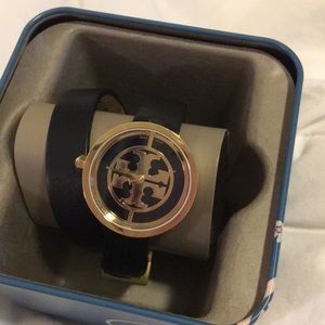 Tory Burch black wrap watch